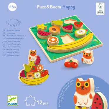 Puzzle en relief Puzz & Boom Happy ( 12 pièces )