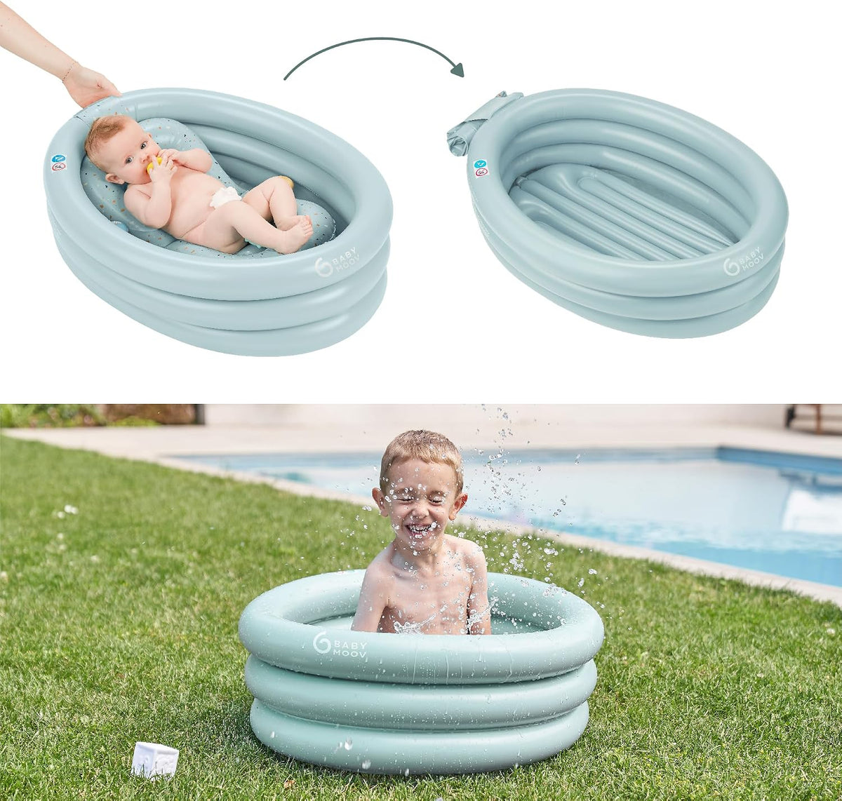 Baignoire Gonflable Evolutive Aqua Dots