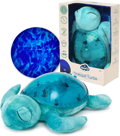Veilleuse musicale et lumineuse tortue aqua Cloud B