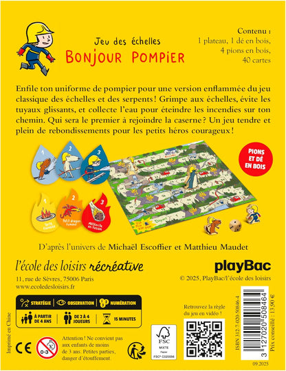 Jeu des échelles, Bonjour pompier Ecole des loisirs