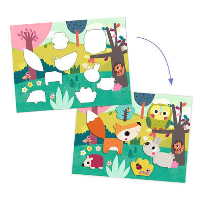Collages pour les touts petits Premiers collages