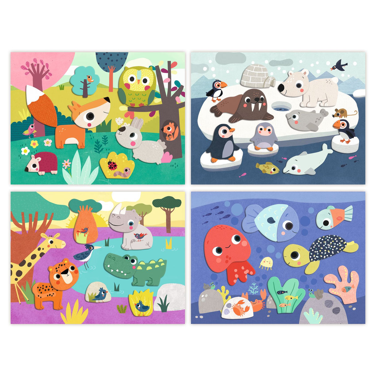 Collages pour les touts petits Premiers collages