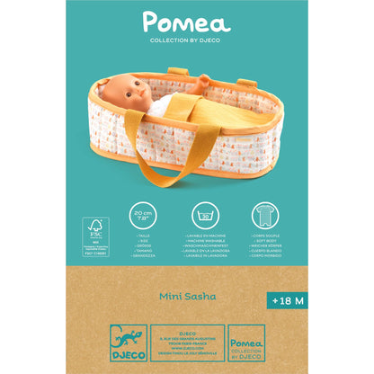 Poupon et couffin mini Sasha Pomea