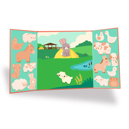 Stickers épais et repositionnables Les animaux de la ferme