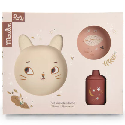 Set vaisselle silicone Après la pluie