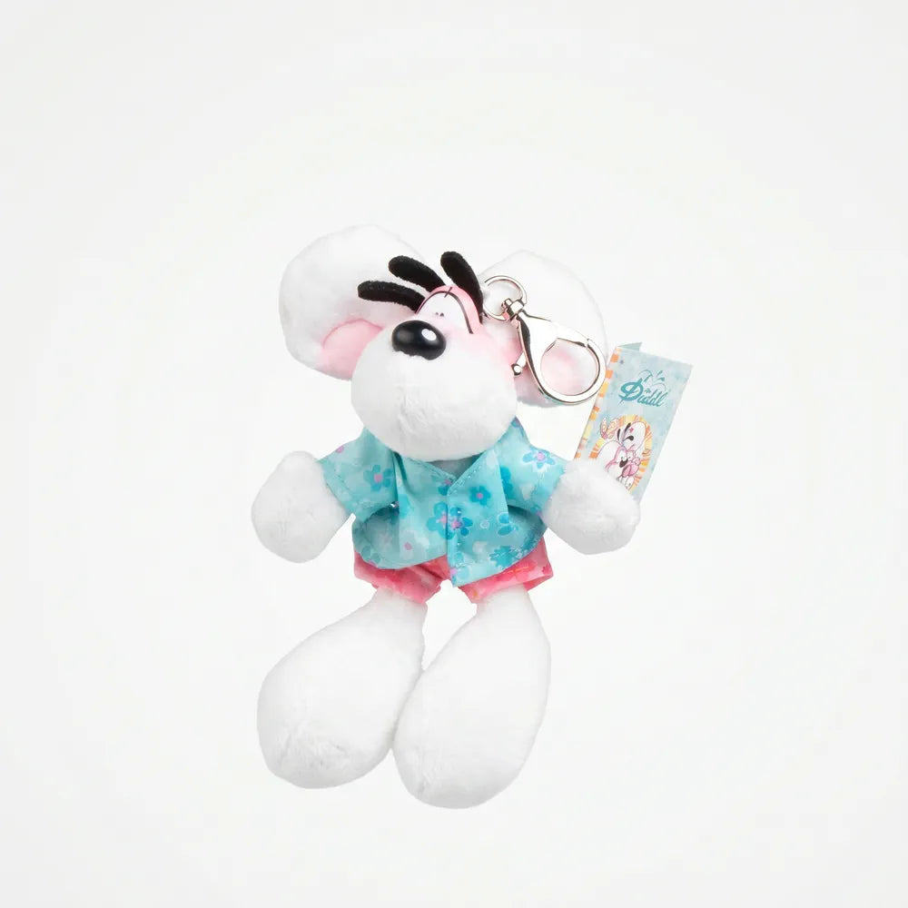 Porte-clés peluche Diddl tenue summer 15 cm