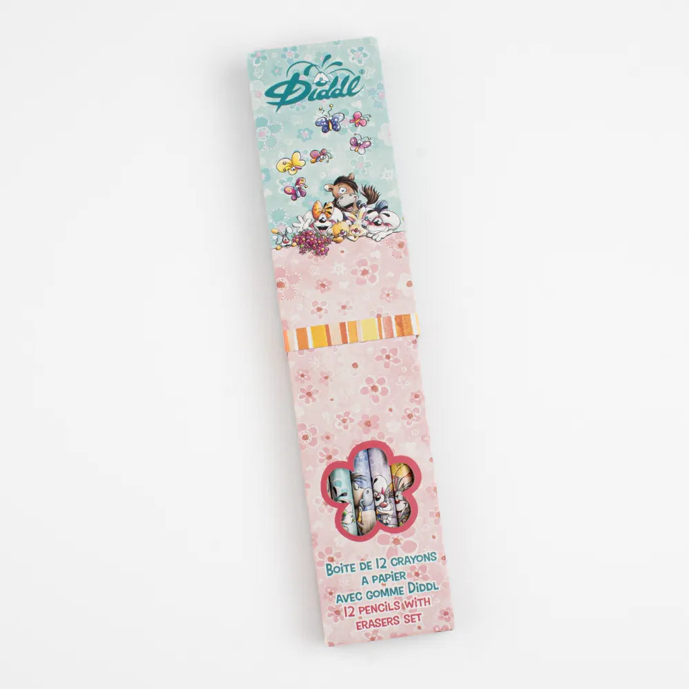 Boîte de 12 crayons à papier avec gomme Diddl