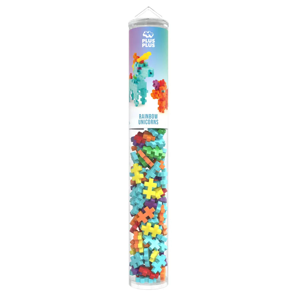 Plus Plus Tube licorne Arc-en-ciel 100 pcs