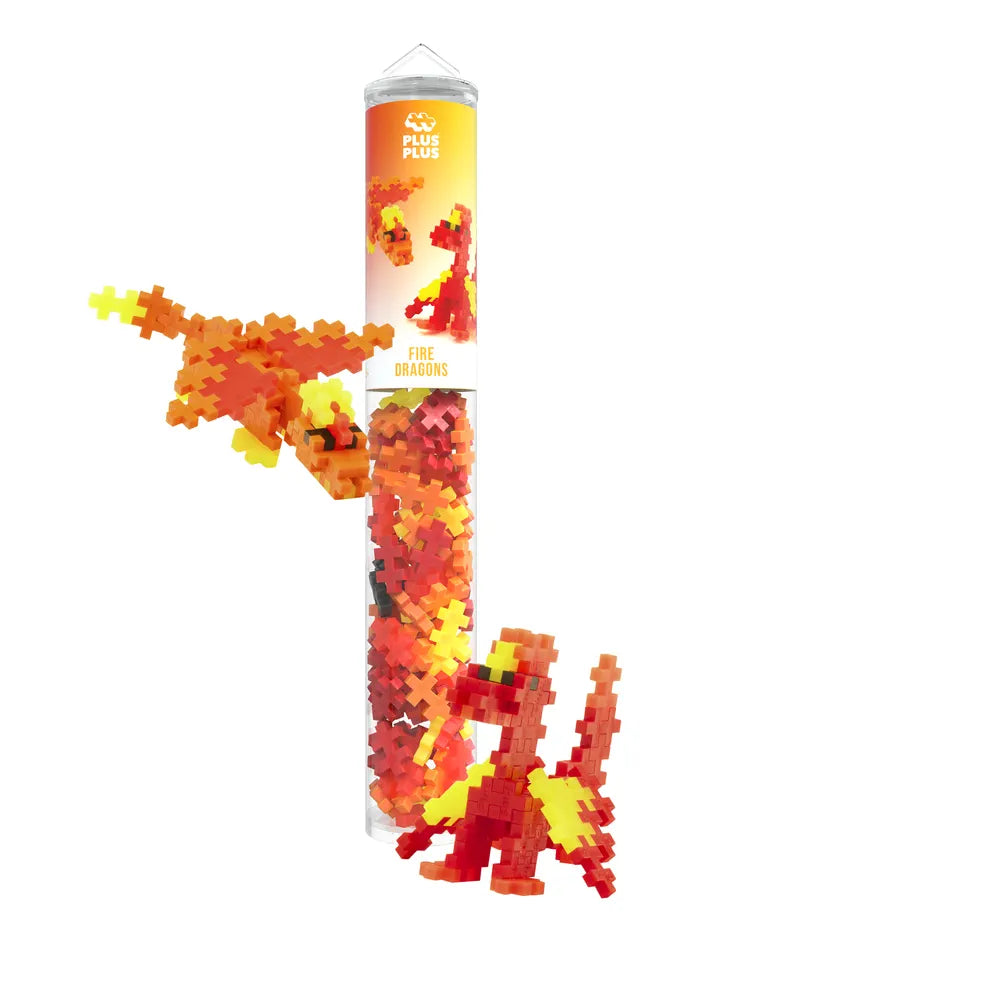 Plus Plus Tube Dragon de feu 100 pcs