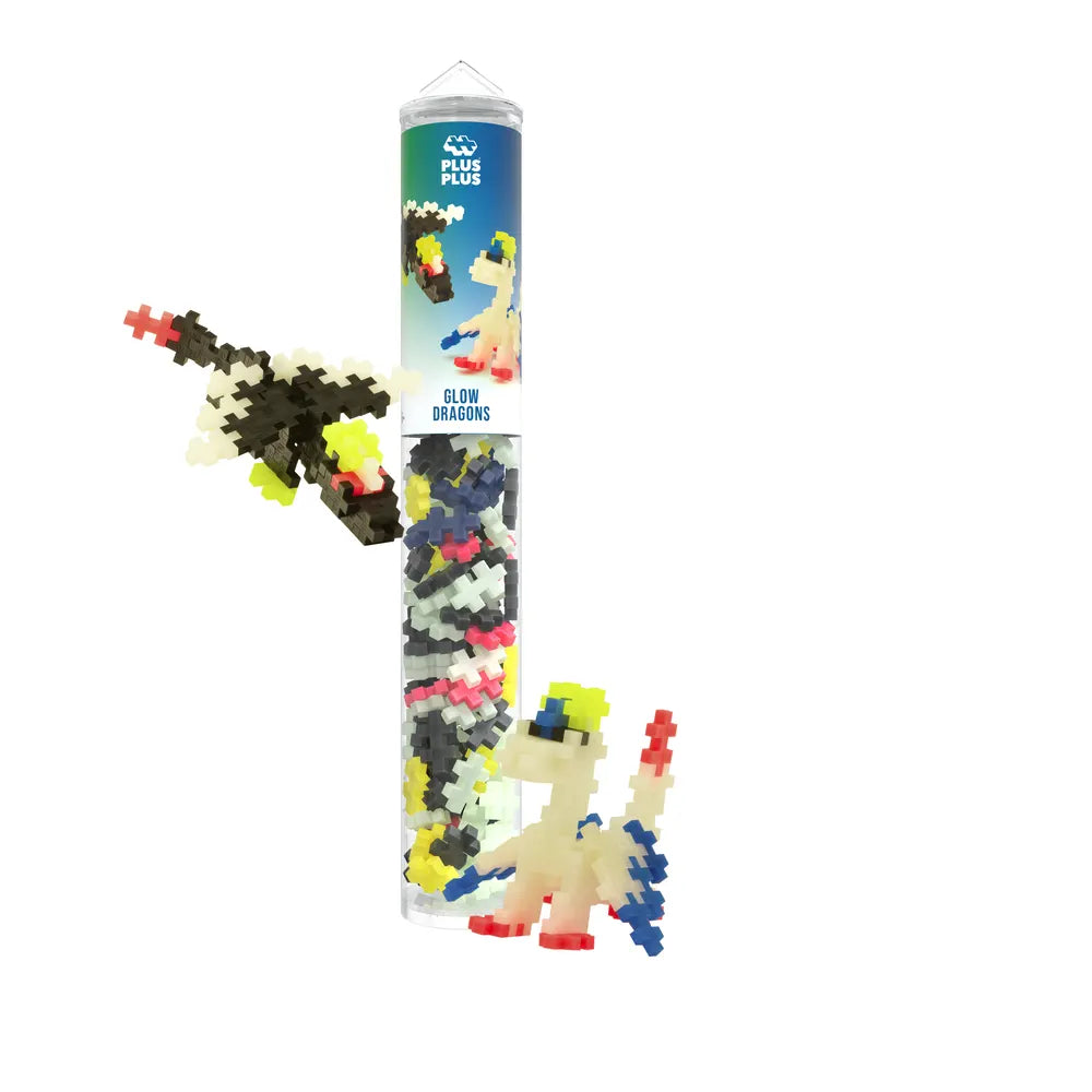 Plus Plus Tube Dragons lumineux 100 pcs