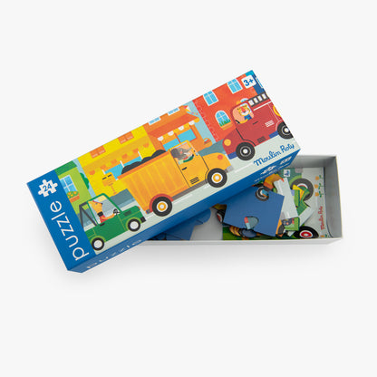 Puzzle Véhicules 24 pcs Les Popipop