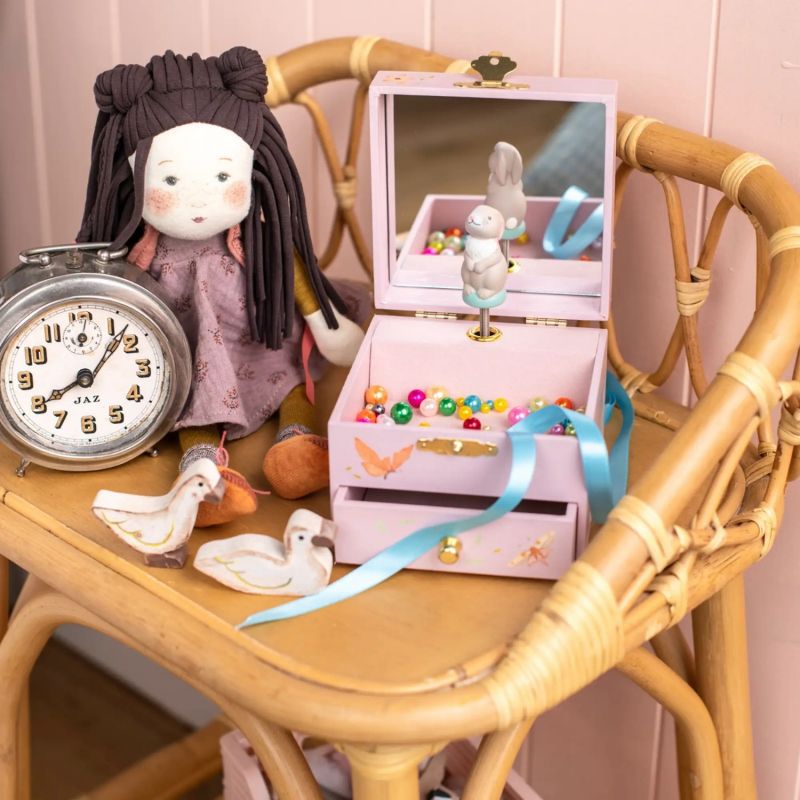 Boîte à musique coffret Fleur le lapin Les Rosalies