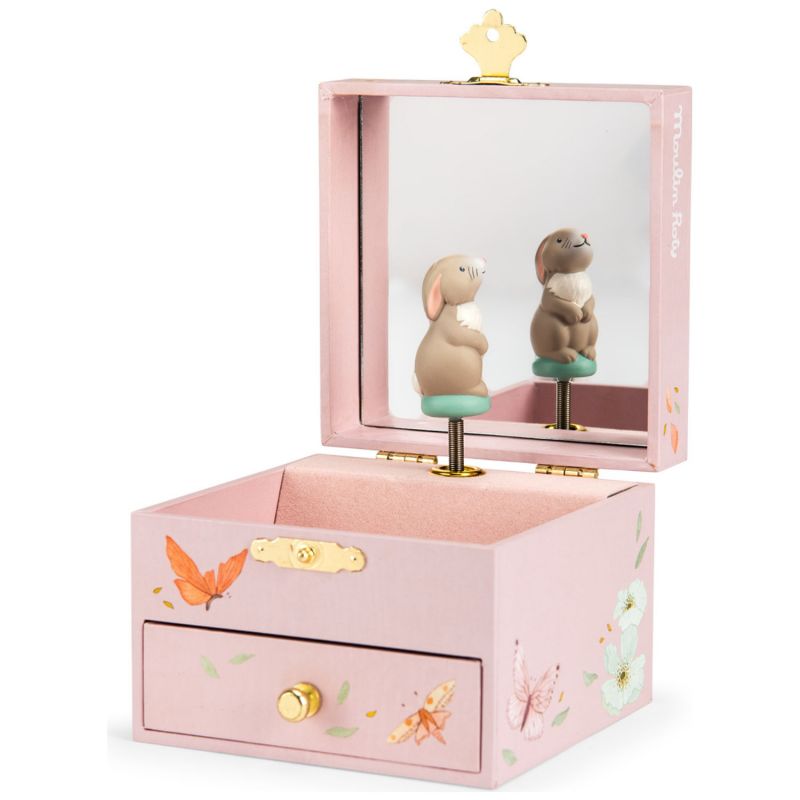 Boîte à musique coffret Fleur le lapin Les Rosalies