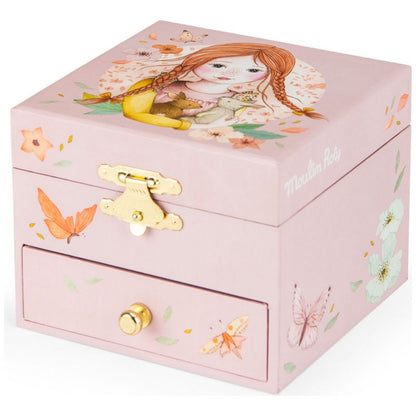 Boîte à musique coffret Fleur le lapin Les Rosalies