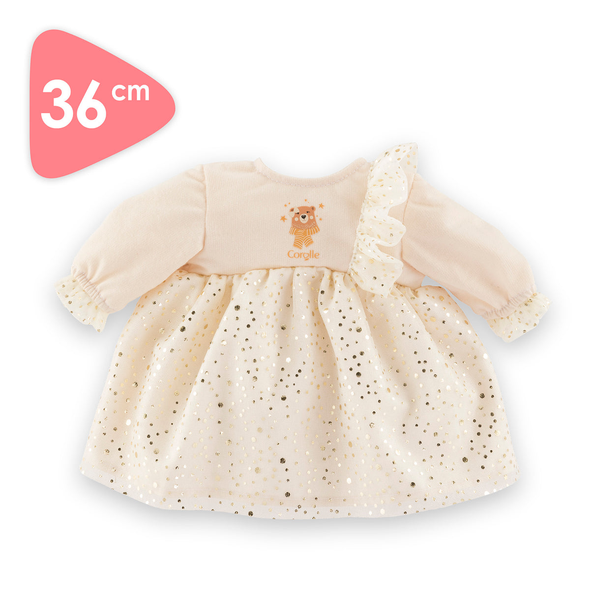 Robe Forêt enchantée pour poupon 36 cm