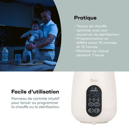 Chauffe biberon Nutrismart + mineral beige