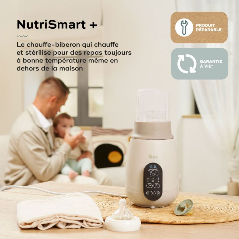 Chauffe biberon Nutrismart + mineral beige