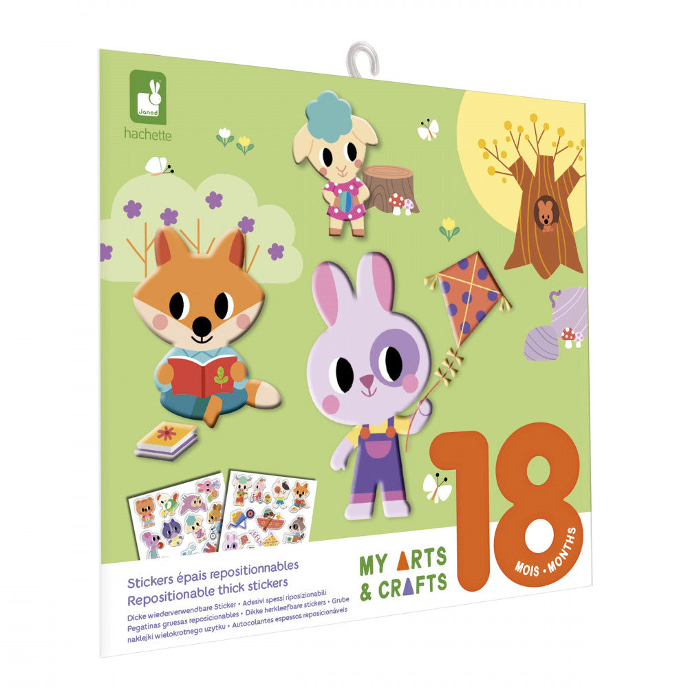 Coffret créatif stickers épais repositionnables