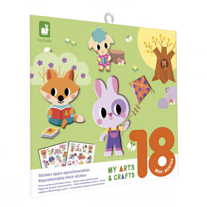 Coffret créatif stickers épais repositionnables
