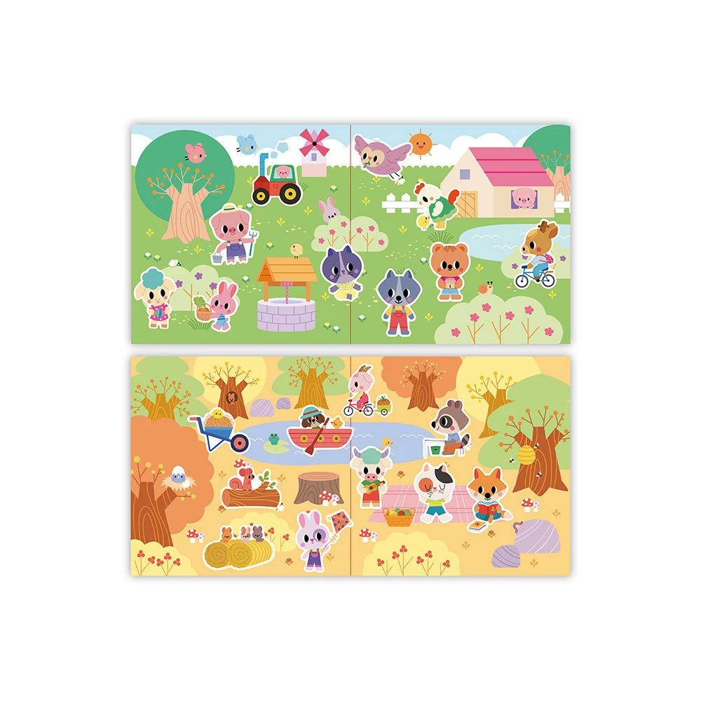 Coffret créatif stickers épais repositionnables