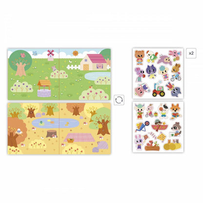 Coffret créatif stickers épais repositionnables