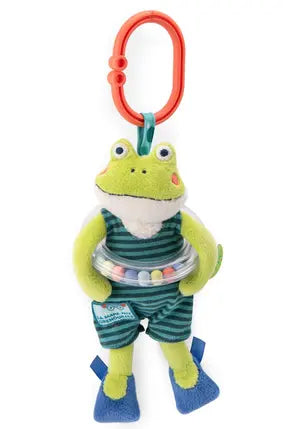 Peluche d'activités petite grenouille La mare aux grenouilles