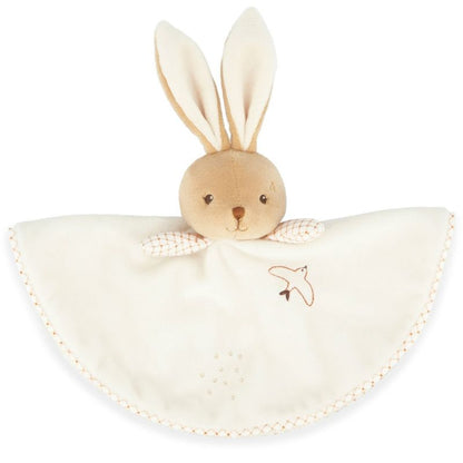 Doudou lapin rond crème