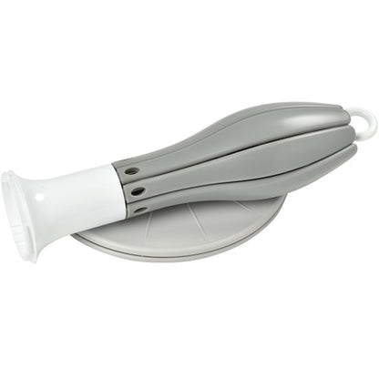 Egoutte-biberons pliable fleur gris