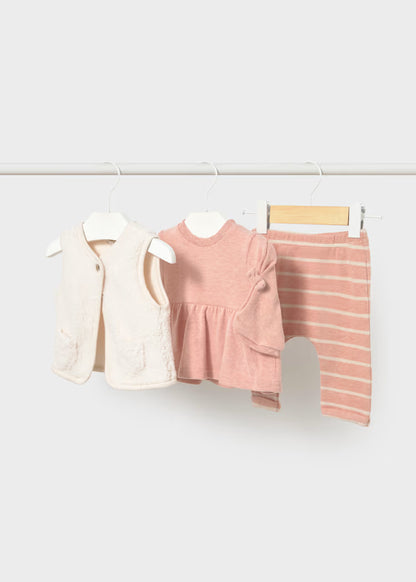 Ensemble 3 pièces nouveau-né nude vigoré