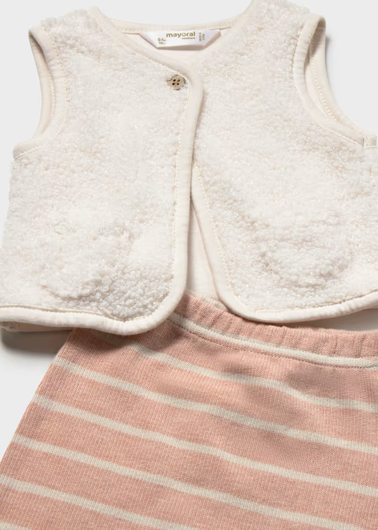 Ensemble 3 pièces nouveau-né nude vigoré
