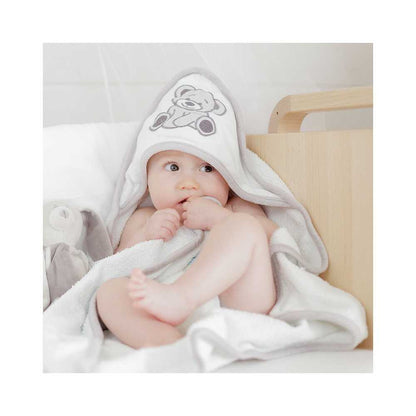 Cape de bain + gant Miam le gâteau