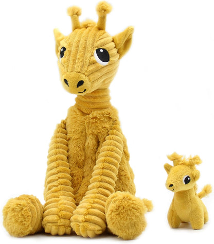 Ptipotos girafe maman bébé moutarde