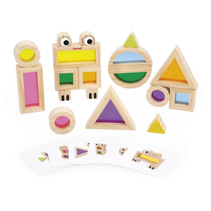 Jeux sensoriels blocs translucides