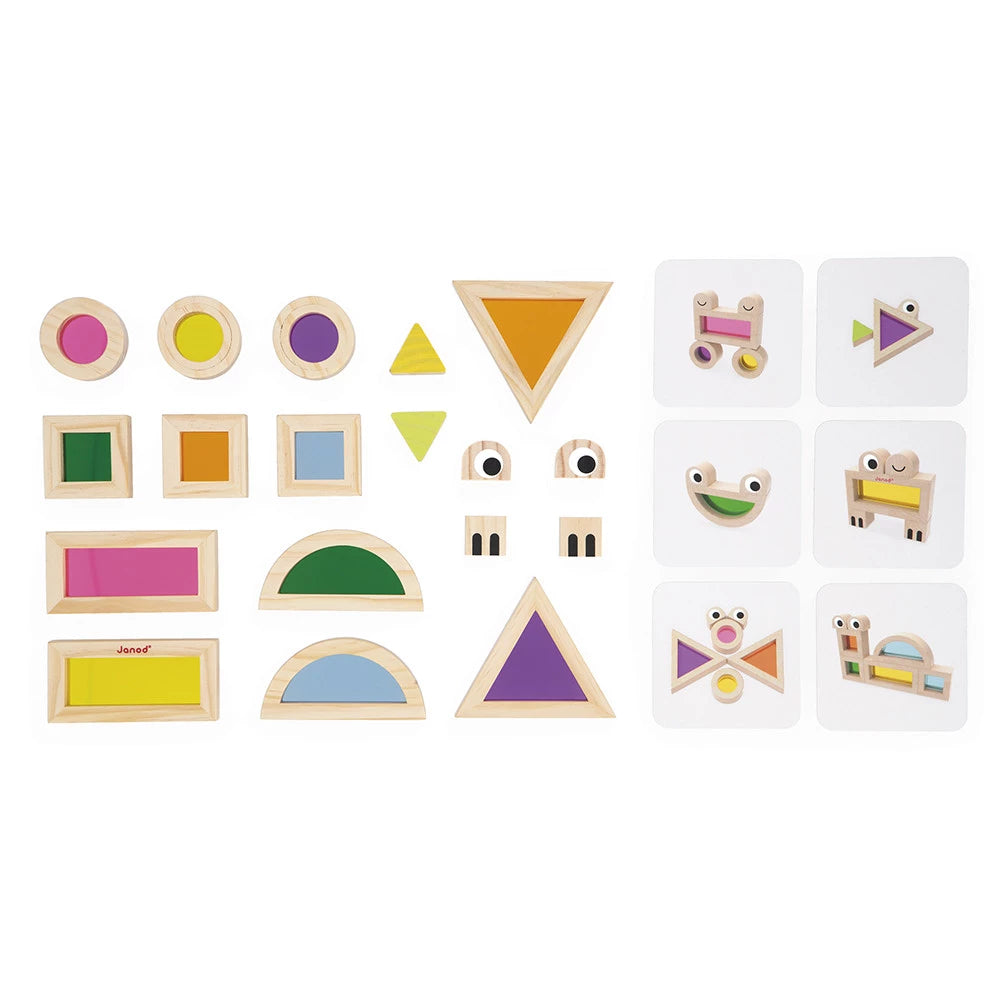Jeux sensoriels blocs translucides