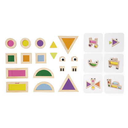 Jeux sensoriels blocs translucides