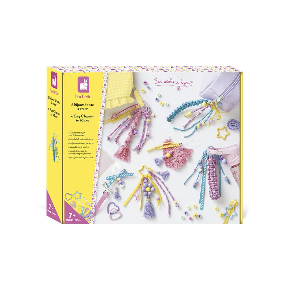 Kit créatif 6 bijoux de sacs à créer