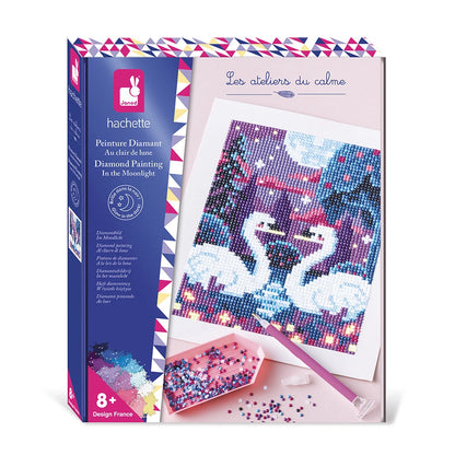 Kit créatf Peinture diamants phospho Au clair de lune