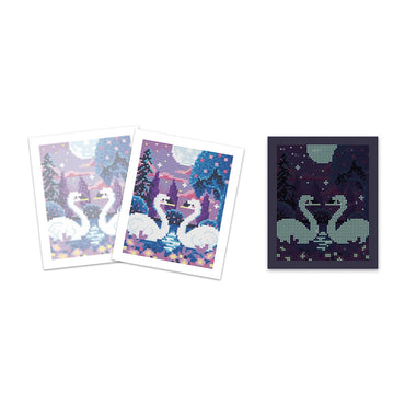 Kit créatf Peinture diamants phospho Au clair de lune