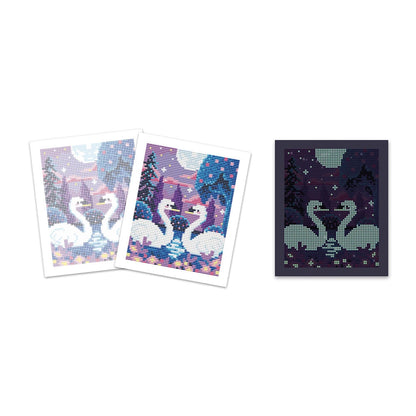 Kit créatf Peinture diamants phospho Au clair de lune