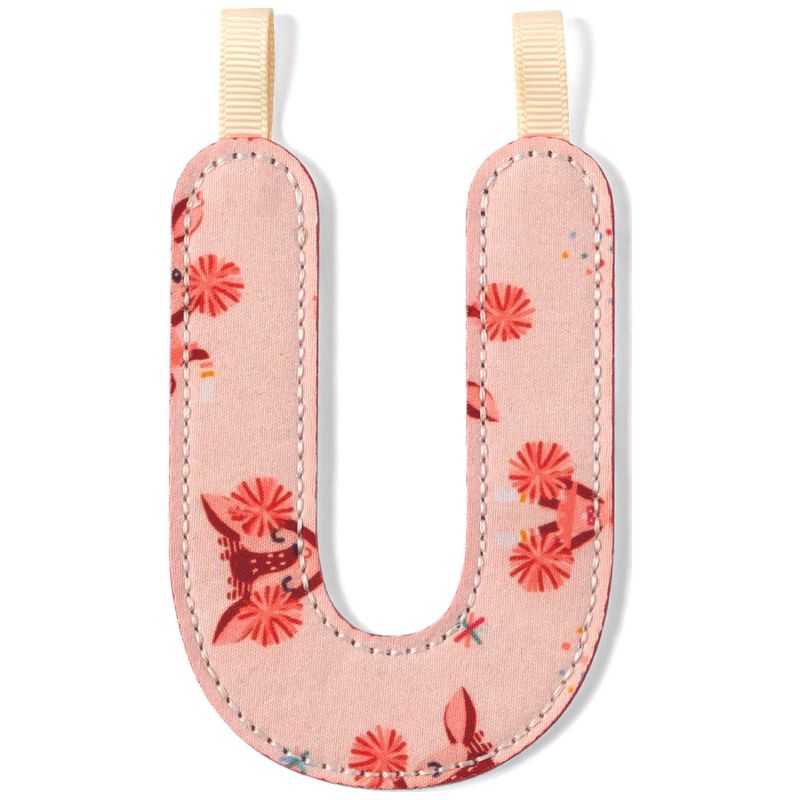 Lettre U en tissu phosphorescente