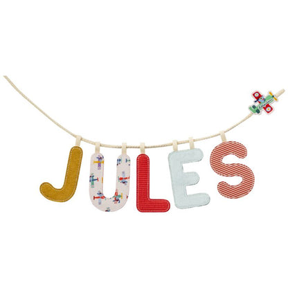 Lettre U en tissu phosphorescente