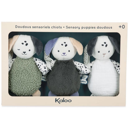 Doudous sensoriels chiots