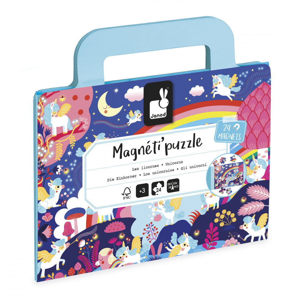 Magnéti'puzzle Licornes 24 pcs