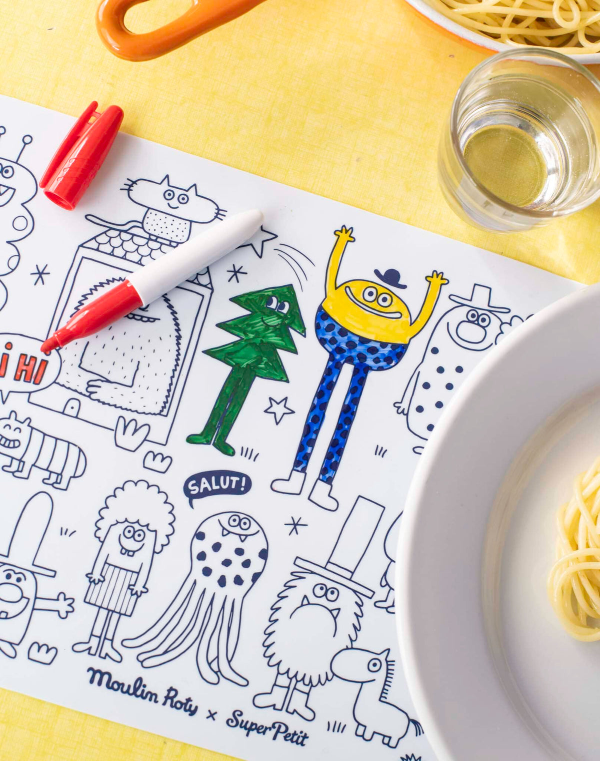Mini set à colorier + 4 crayons les Schmouks