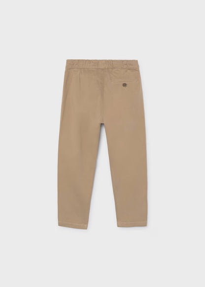 Pantalon chino jogger noisette