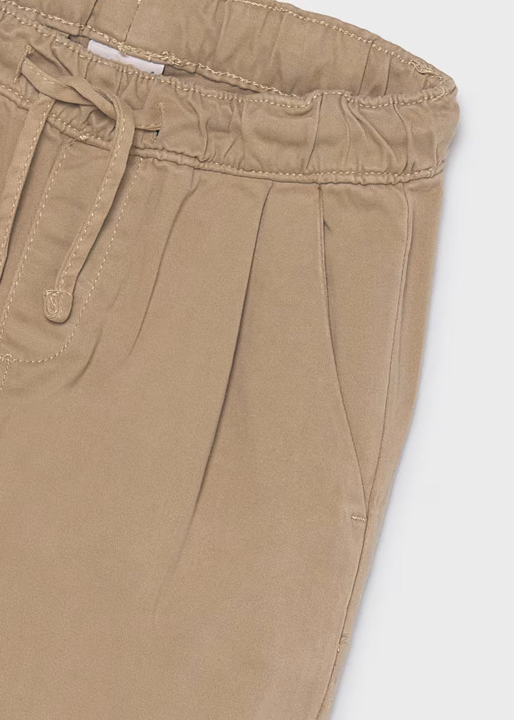 Pantalon chino jogger noisette