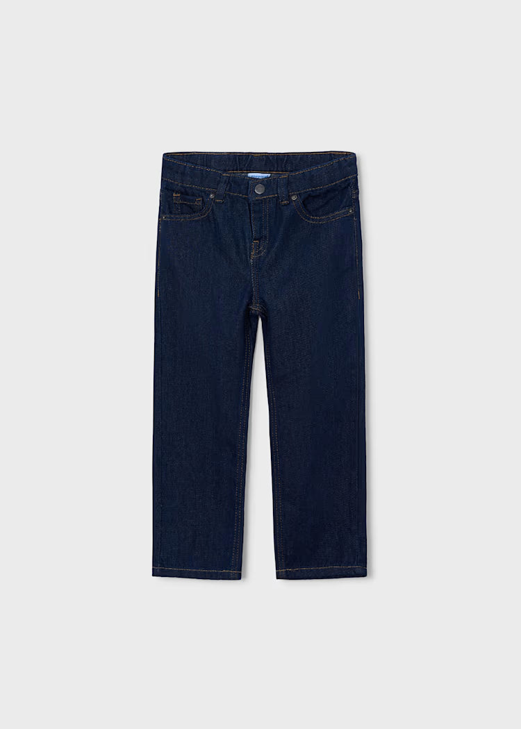 Pantalon en denim wide leg dark indigo