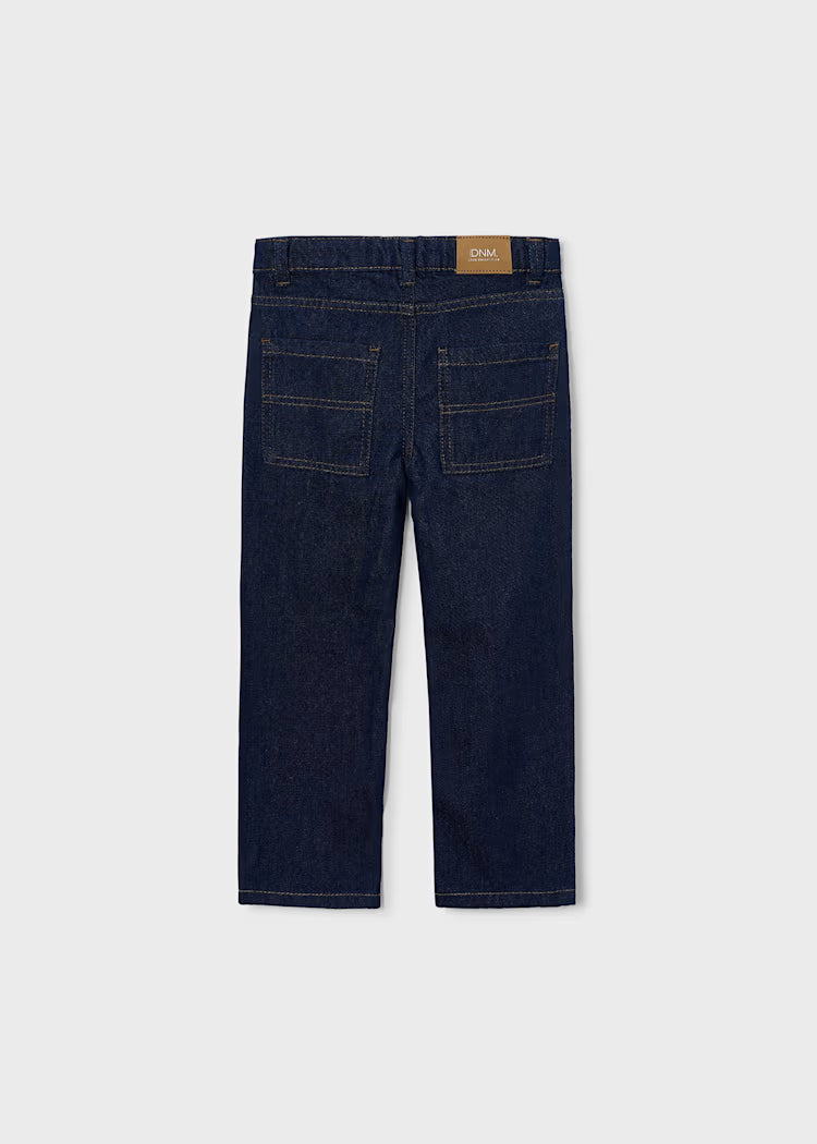 Pantalon en denim wide leg dark indigo