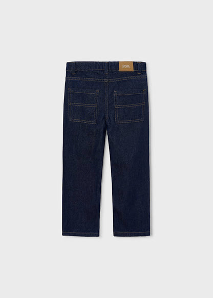 Pantalon en denim wide leg dark indigo