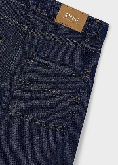 Pantalon en denim wide leg dark indigo